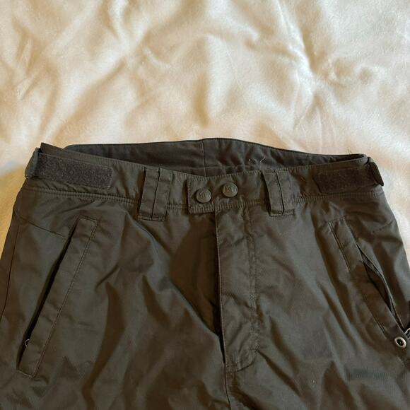 REI Girls Brown Fleece Lined Waterproof Ski Snow Pants M 10/12 - Picture 4 of 5